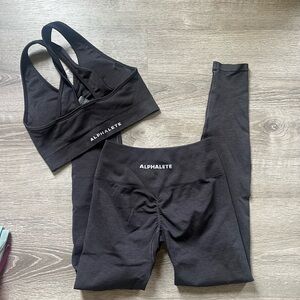 Alphalete black marl set